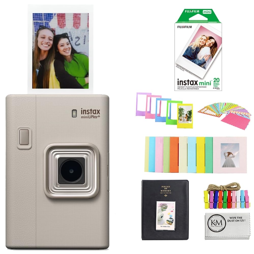 Amazon.com : FUJIFILM instax mini LiPlay+ (Sand Beige) Hybrid